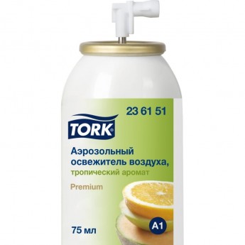 Освежитель аэрозольный TORK PREMIUM А1 75 мл тропический, картридж для диспенсера