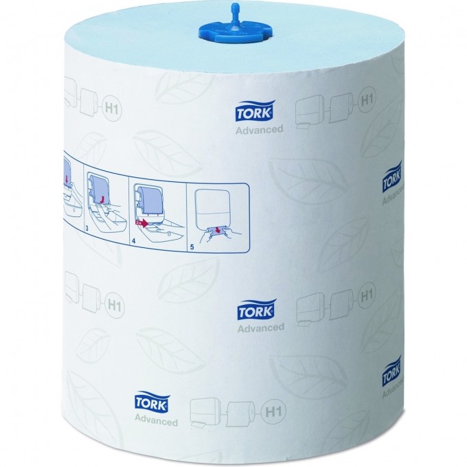 Полотенце бумажное TORK H1 ADVANCED ГОЛУБОЕ Н210хD190 мм T-290068