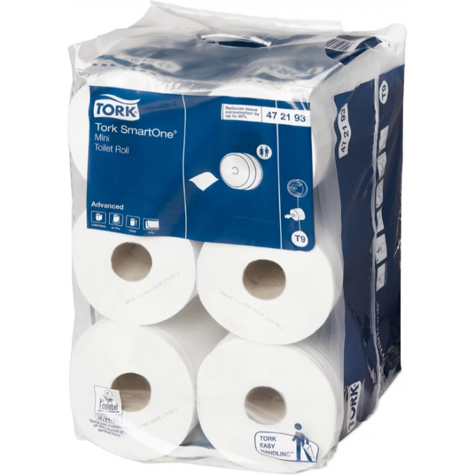 Туалетная бумага 2 слоя 111м TORK ADVANCED SMARTONE MINI Т9 T-472193